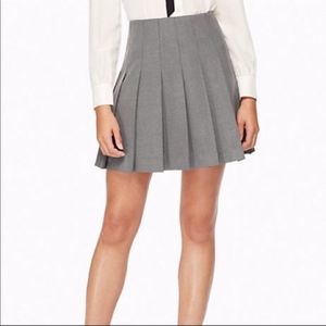 GUC Kate Spade New York Gray Pleated Mini Skirt